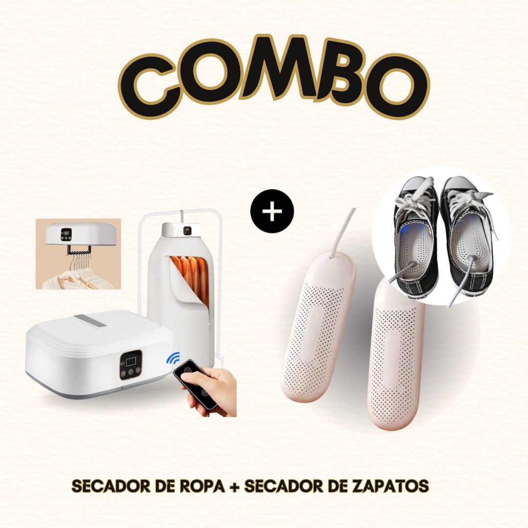 COMBO SECADOR DE ROPA+ ZAPATOS SECADOR